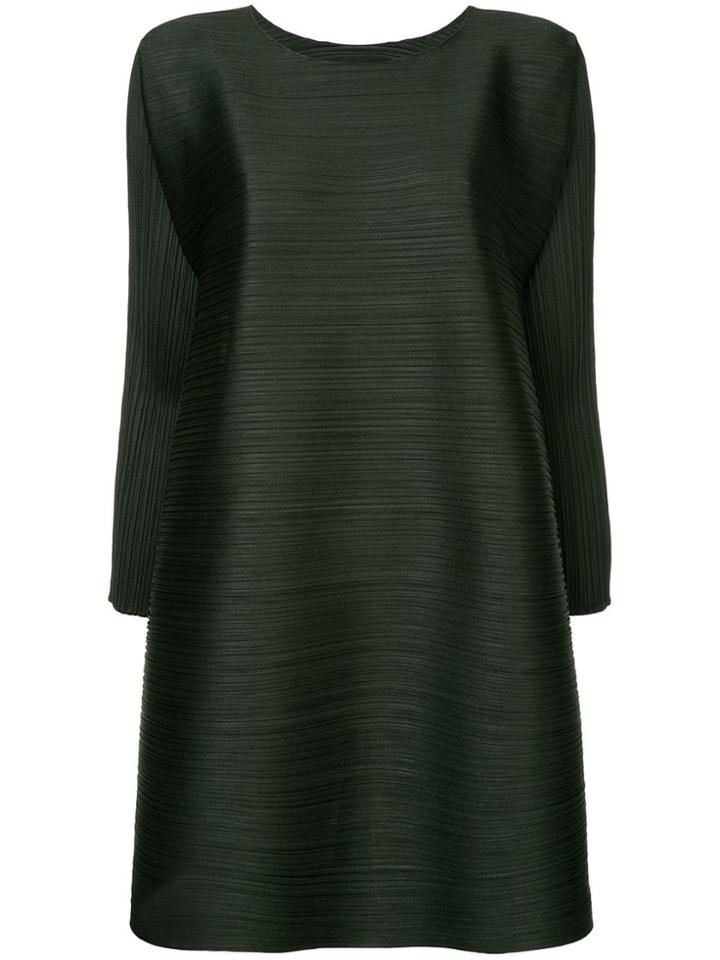 Pleats Please By Issey Miyake Stratum Bounce Dress - Black