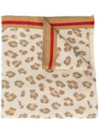 Levi's Leopard Print Scarf - Neutrals