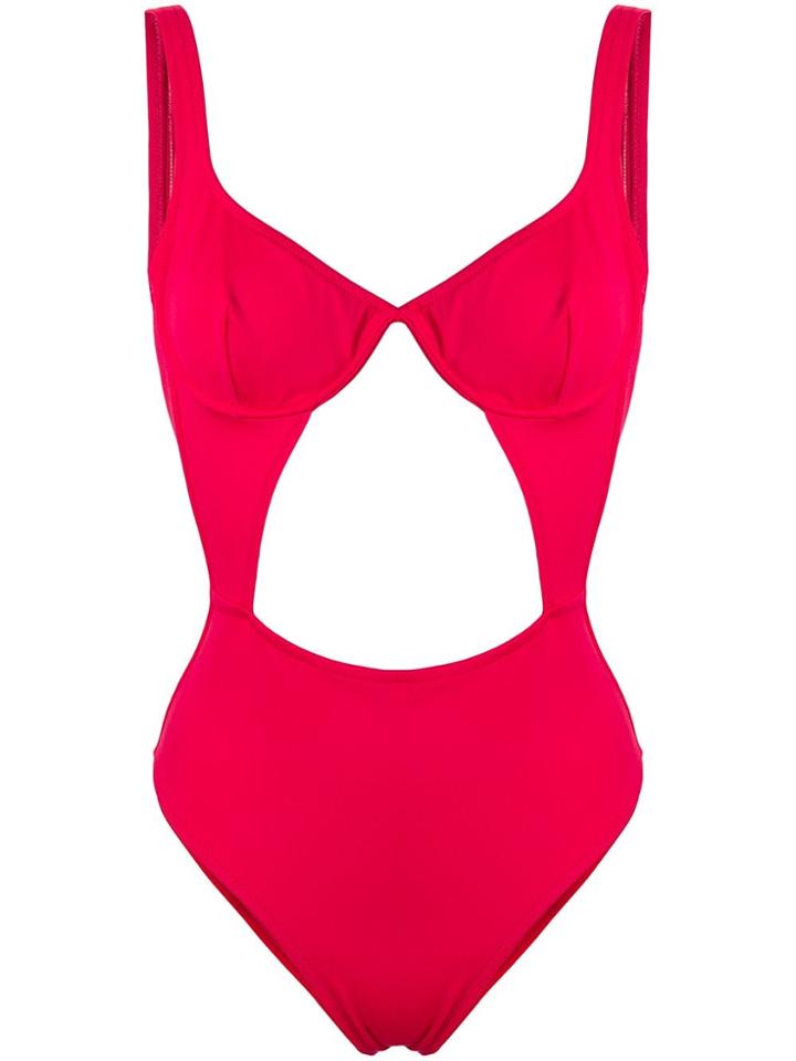 Sian Swimwear Cut-out Swimsuit - Red