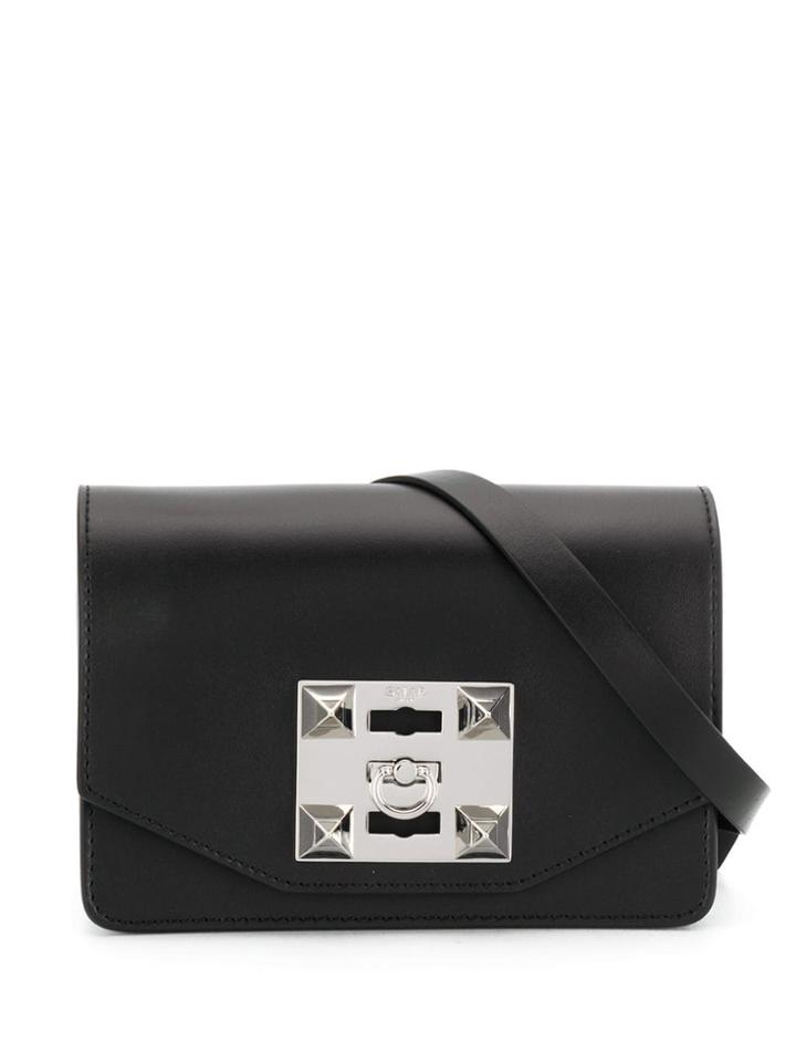 Salar Sylvie Chain Shoulder Bag - Black