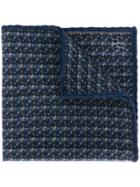 Canali Checked Scarf - Blue