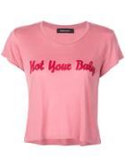 Reformation Hanna Crop T-shirt - Red