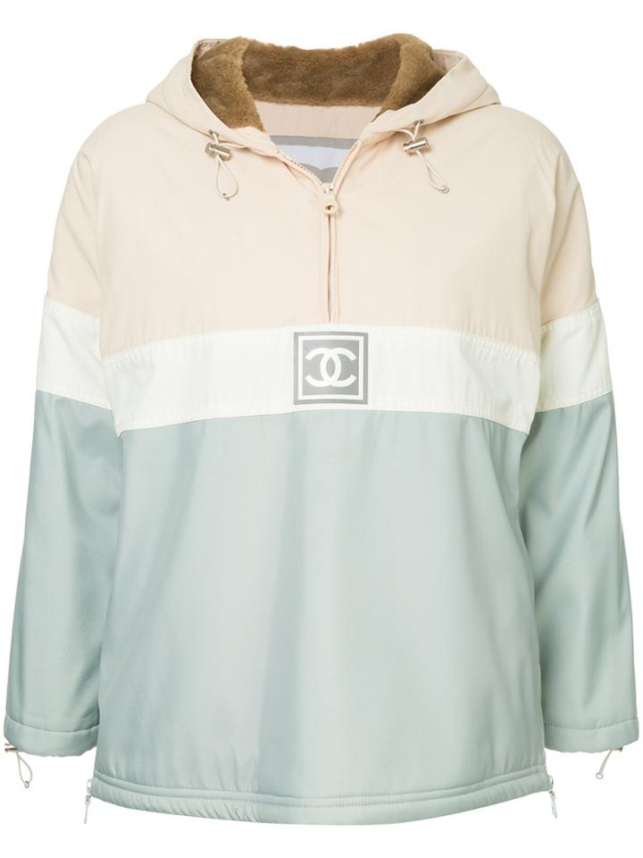 Chanel Vintage Sports Line Hooded Jacket - Blue