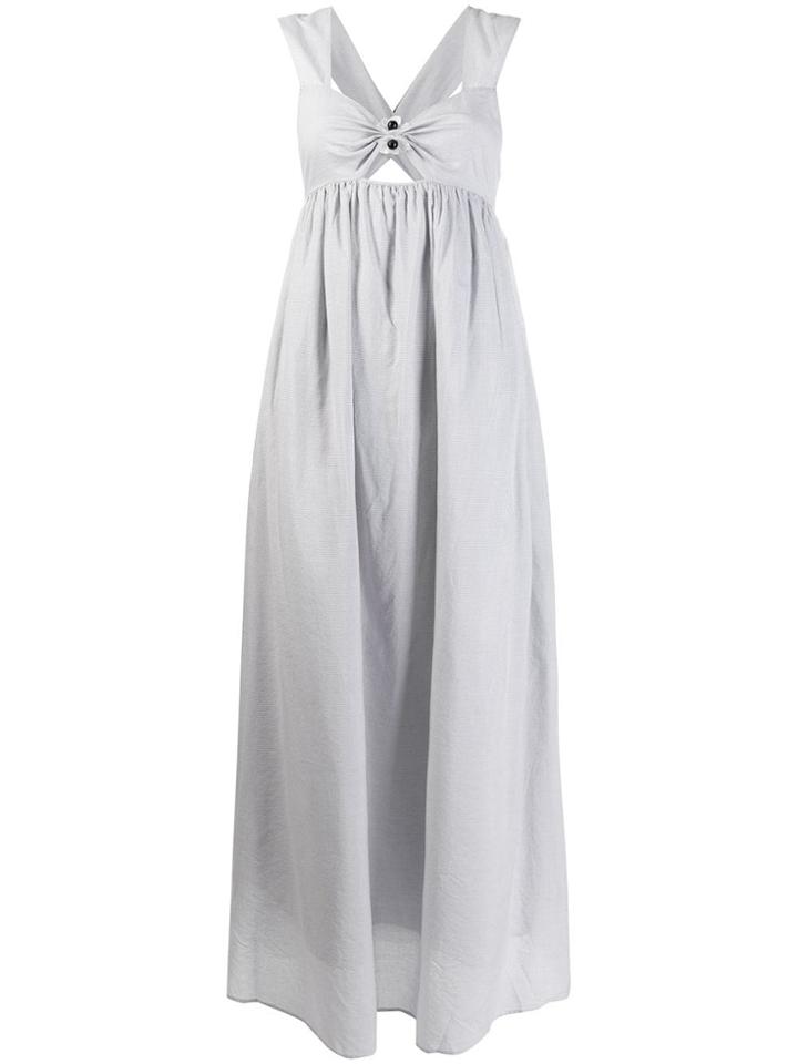 Marysia Sleeveless Flared Dress - Grey
