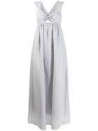 Marysia Sleeveless Flared Dress - Grey