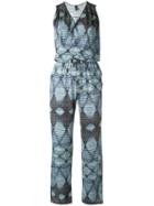 Lygia & Nanny Printed Jumpsuit, Women's, Size: 40, Blue, Polyester/spandex/elastane