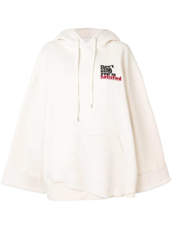 Ader Don't Stop Until You're Satisfied Hoodie - White