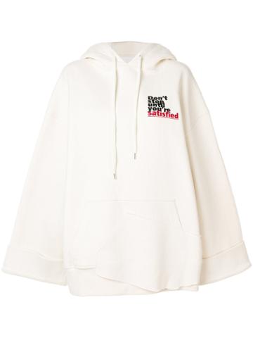 Ader Don't Stop Until You're Satisfied Hoodie - White