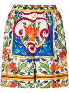 Dolce & Gabbana Majolica Print Shorts - Multicolour