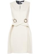 Delpozo Crossover O-ring Dress - Nude & Neutrals