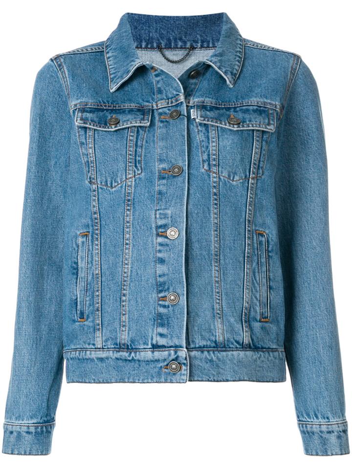 Kenzo Embroidered Tiger Denim Jacket - Blue