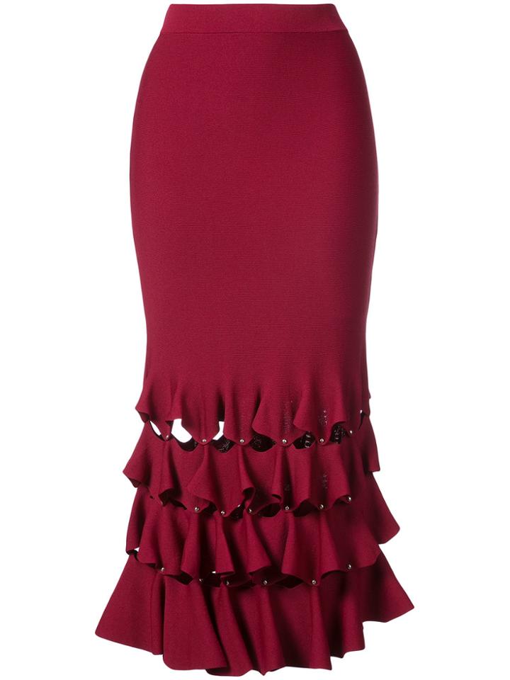 Peter Pilotto Abstract Check Skater Skirt - Multicolour