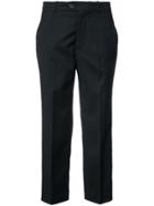 Adaptation Cropped Side Stripe Trousers - Black