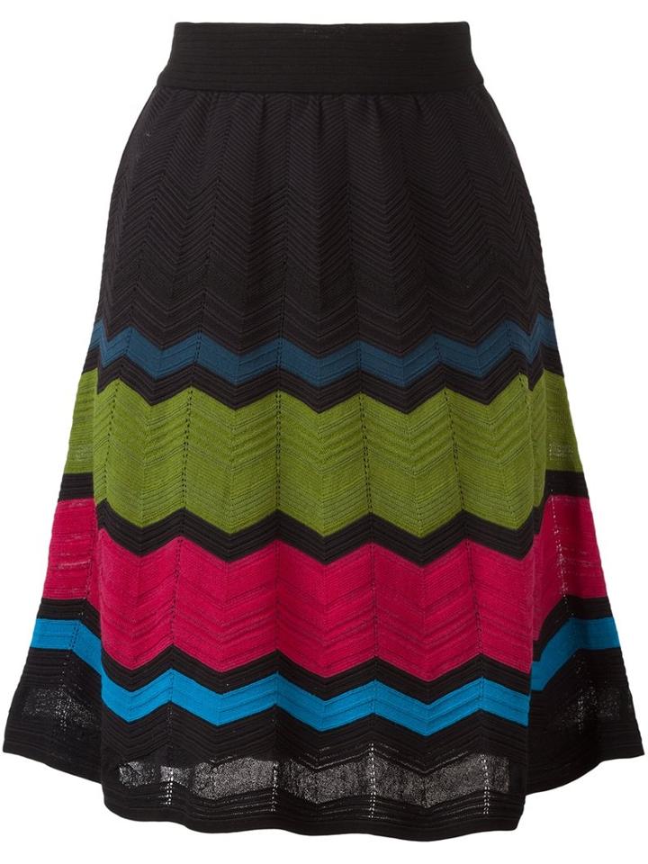 M Missoni Zig Zag Knit Skirt