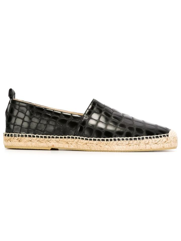 Paloma Barceló Alonso Espadrilles, Men's, Size: 42, Black, Leather/rubber