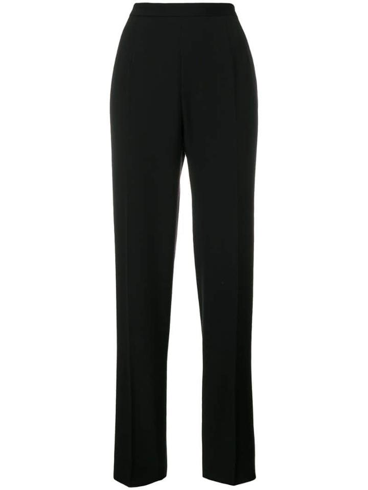 Moschino Pre-owned High Waisted Tailored Trousers - Black