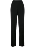 Moschino Pre-owned High Waisted Tailored Trousers - Black