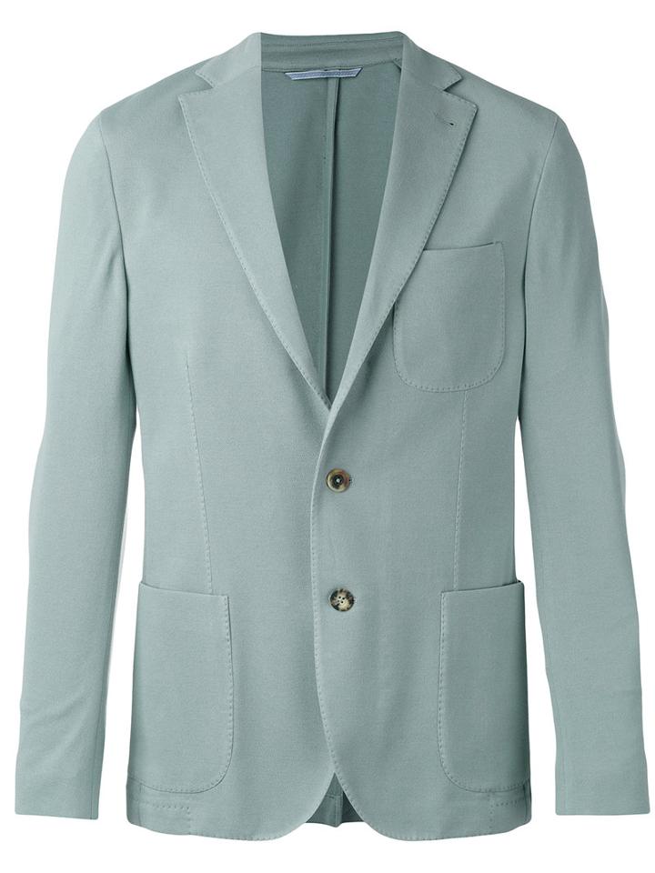 Malo - Classic Blazer - Men - Cotton/polyester/acetate - 52, Green, Cotton/polyester/acetate