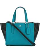 Coach Colour-block Shoulder Bag, Women's, Blue