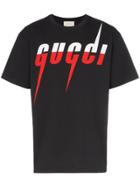 Gucci Blade Logo Cotton T-shirt - Black