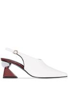 Yuul Yie Selina 70mm Slingback Mules - White