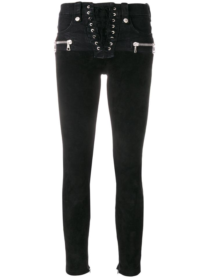 Unravel Project Hybrid Lace Up Pants - Black