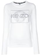 Kenzo Branded Sweater - White