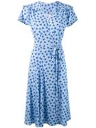 P.a.r.o.s.h. Star Print Shift Dress, Women's, Blue, Silk/spandex/elastane