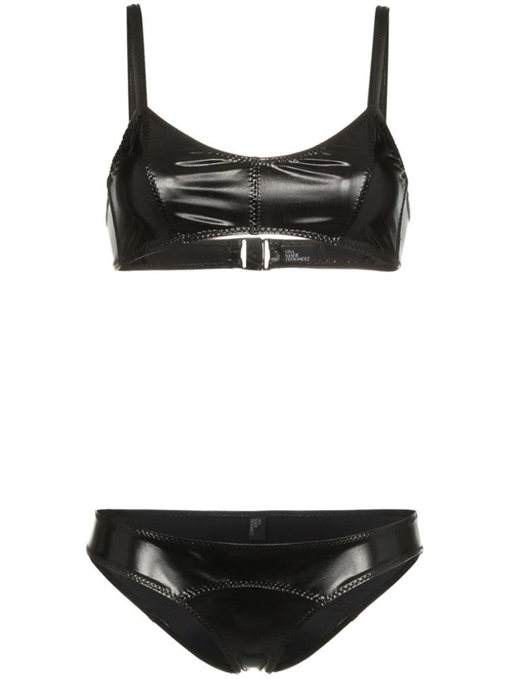 Lisa Marie Fernandez Genevieve Pvc Bikini - Black