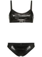 Lisa Marie Fernandez Genevieve Pvc Bikini - Black