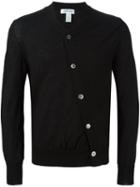 Comme Des Garçons Shirt Off Centre Fastening Cardigan, Men's, Size: Medium, Black, Wool
