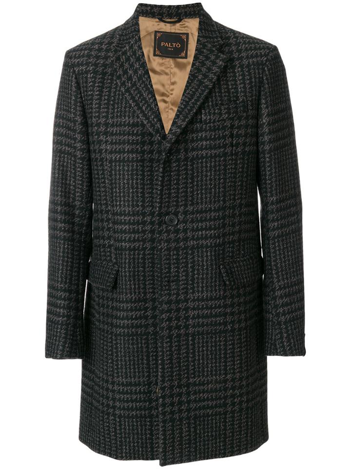 Paltò Lamberto Single Breasted Coat - Black