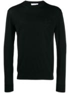 Versace Collection Slim-fit Wool Sweater - Black