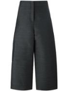 Ter Et Bantine Cropped Wide-leg Trousers, Women's, Size: 42, Grey, Polyester/wool/cotton