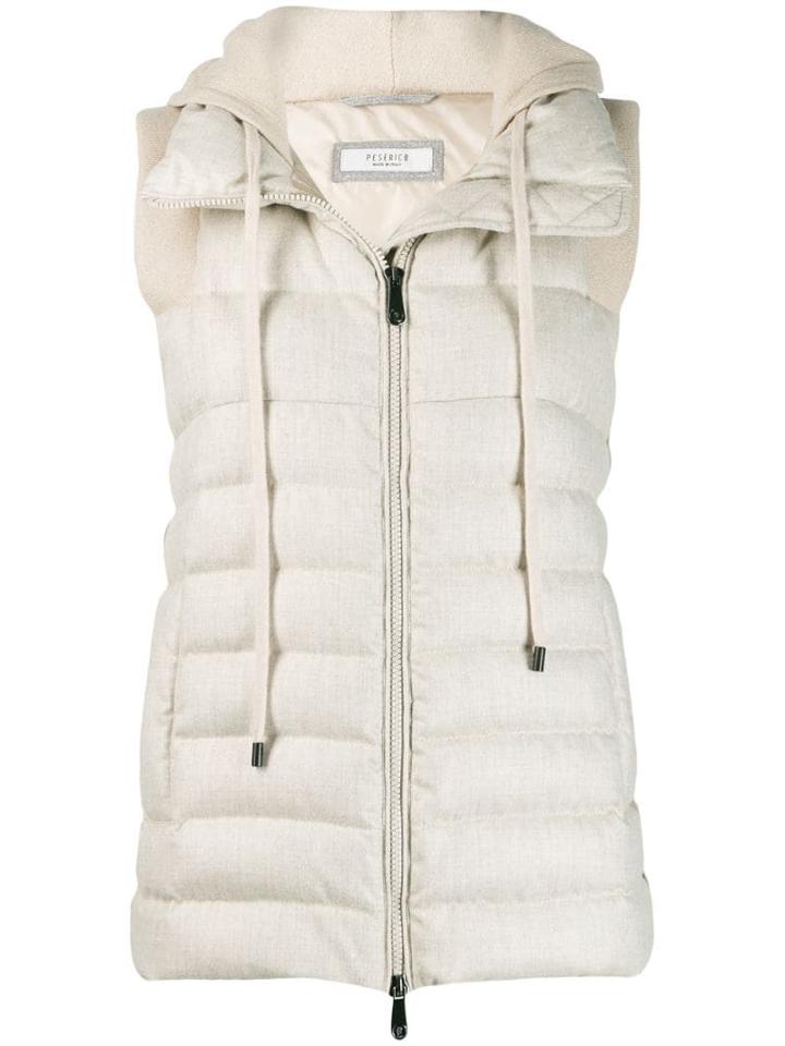 Peserico Feather Down Gilet - Neutrals