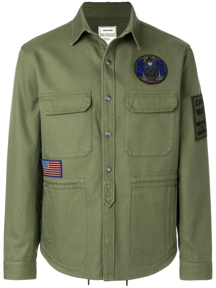Zadig & Voltaire Logo Patch Jacket - Green