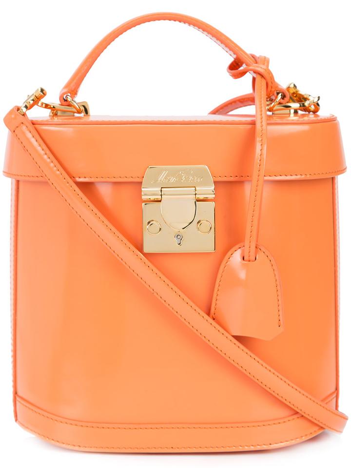 Mark Cross - Box Shoulder Bag - Women - Leather - One Size, Yellow/orange, Leather