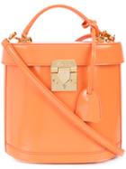 Mark Cross - Box Shoulder Bag - Women - Leather - One Size, Yellow/orange, Leather
