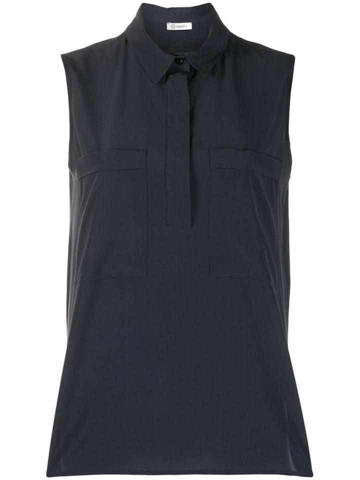 Peserico Sleeveless Blouse - Blue