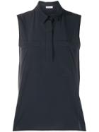 Peserico Sleeveless Blouse - Blue