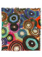 Faliero Sarti Circle Print Scarf, Adult Unisex, Silk/cotton/modal/cashmere