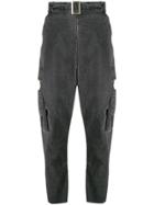 Masnada High-waisted Trousers - Grey