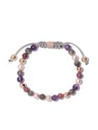 Shamballa Jewels 18kt Yellow Gold, Sapphire & Ruby Beaded Non-braided