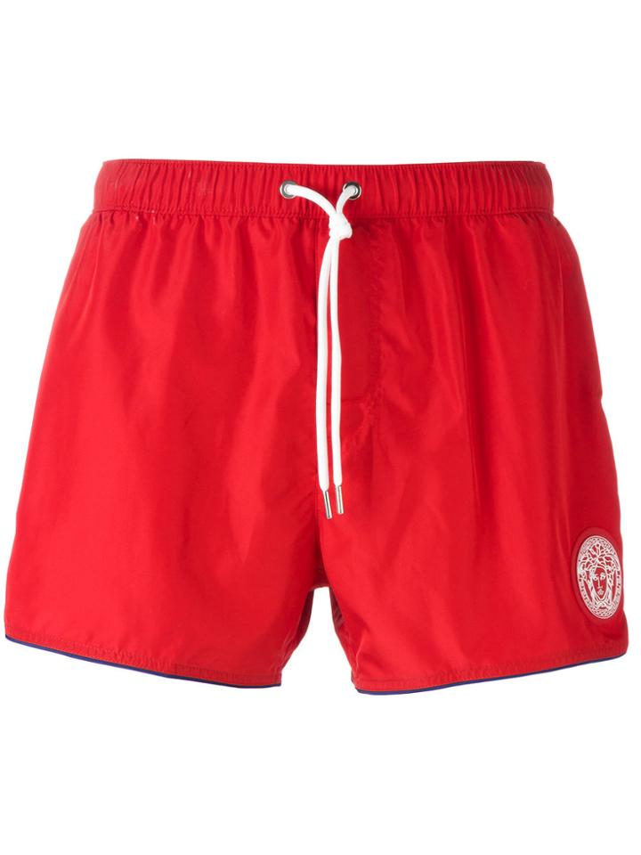 Versace Medusa Head Swim Shorts - Red