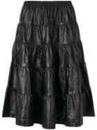 Jw Anderson Multi Tiered Full Skirt - Black