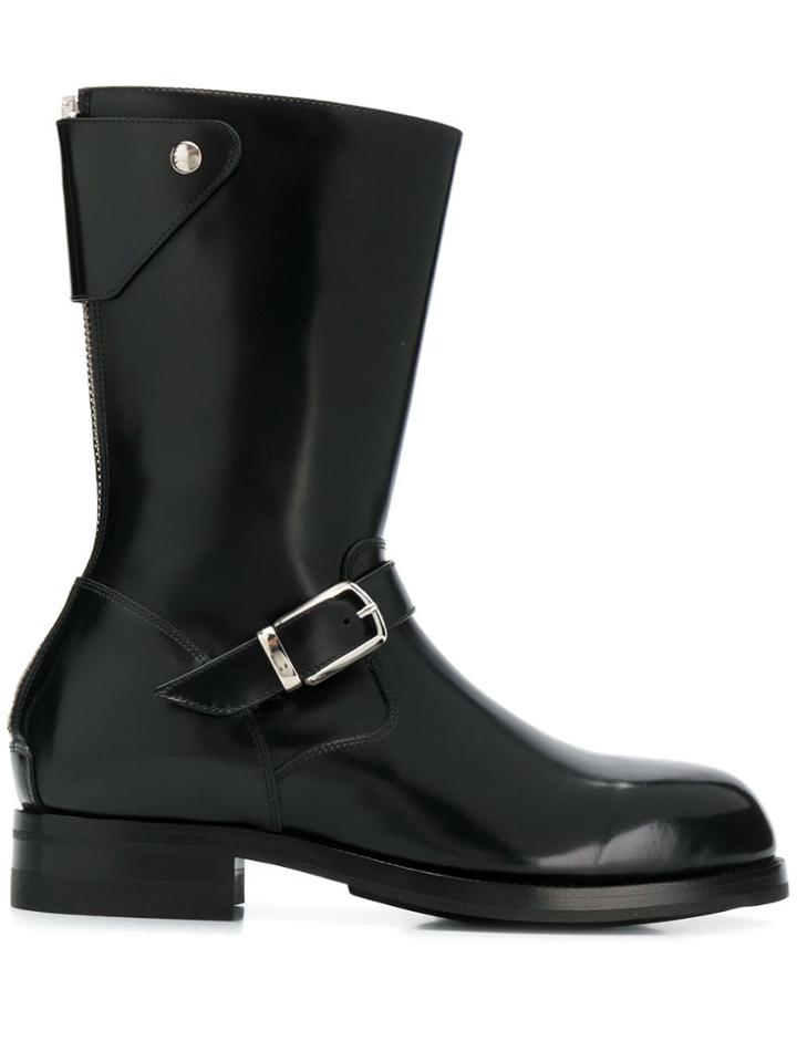 Paul Smith Buckle Detail Boots - Black
