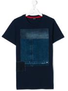 Diesel Kids Denim Patch T-shirt - Blue