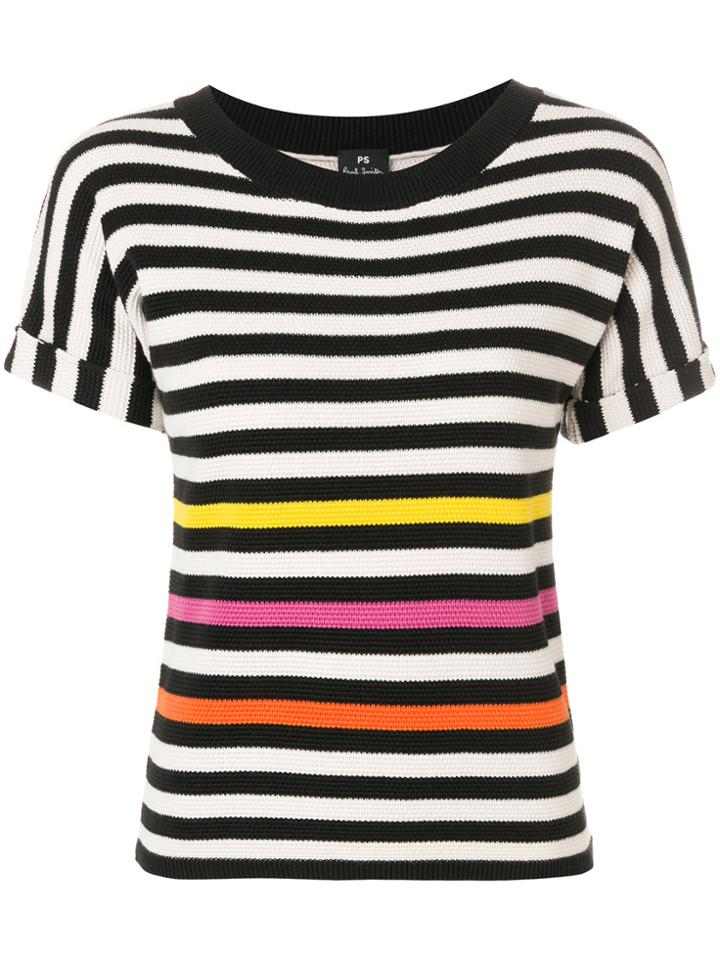 Ps By Paul Smith Striped T-shirt - Black