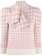 Alexander Mcqueen Dogtooth Jacquard Jumper - Neutrals