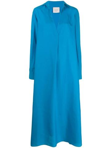 Alysi Tunic Shirt Dress - Blue